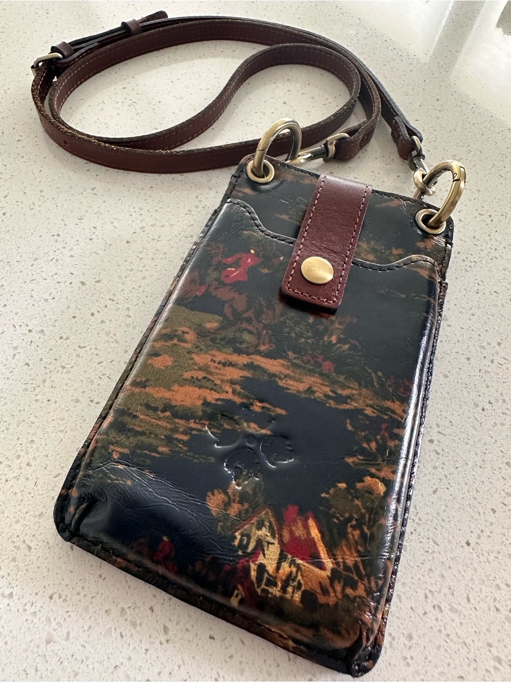Patricia Nash Farleigh Phone Crossbody – Kent Countryside 100% Authentic